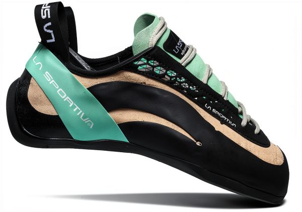 La Sportiva Women's Climbing Shoes White Jade Green-0
