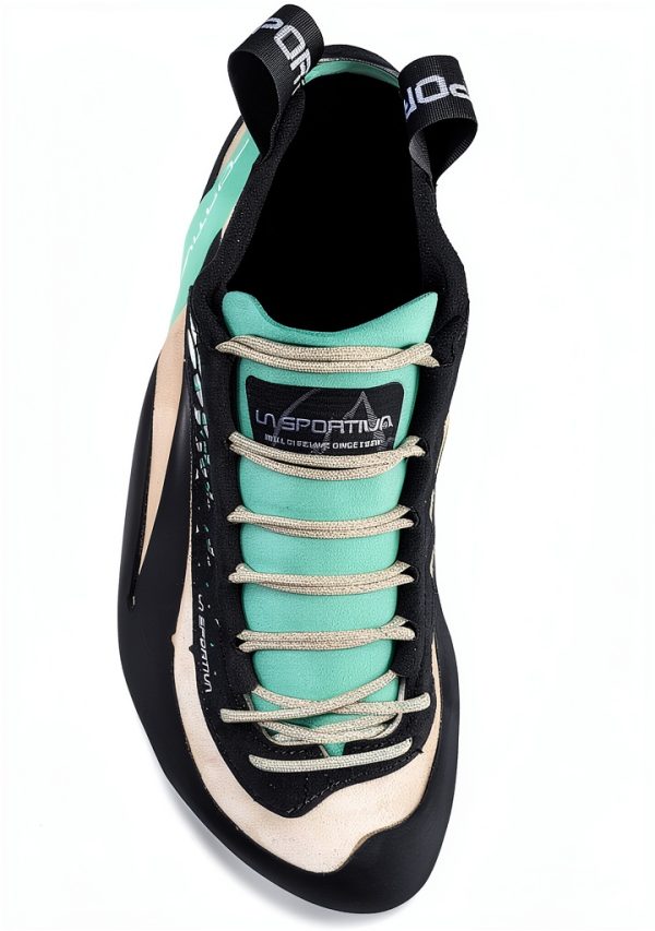 La Sportiva Women's Climbing Shoes White Jade Green-3