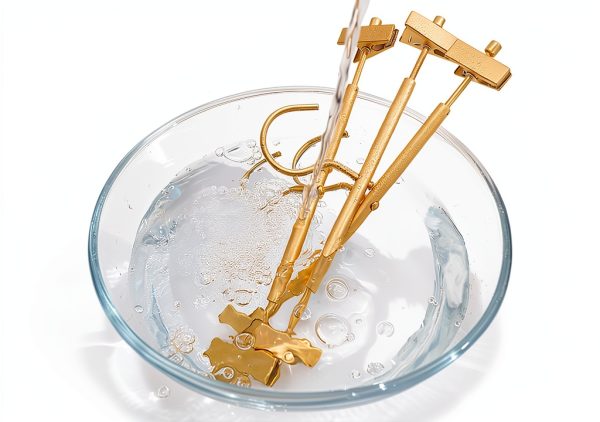 Amber Home Matte Gold Pants Hanger 12.2 Inch Slim Aluminum Organizer-4