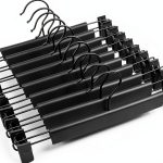 Guhmctt Pant Hangers 10 Pack Rotatable Metal Plastic Closet Organizer-0