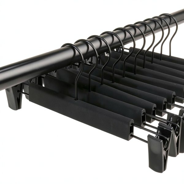 Guhmctt Pant Hangers 10 Pack Rotatable Metal Plastic Closet Organizer-6